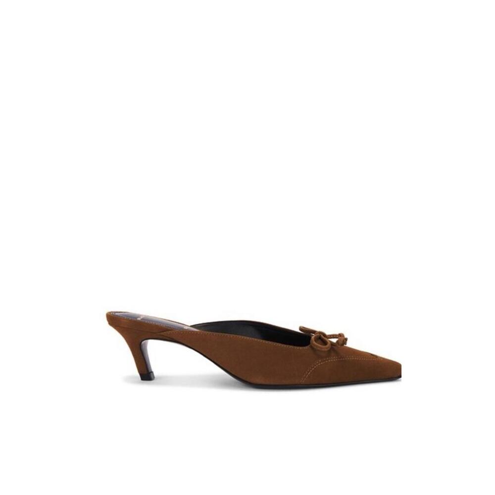 Lolita 50 Mule in Tobacco BLACK SUEDE STUDIO